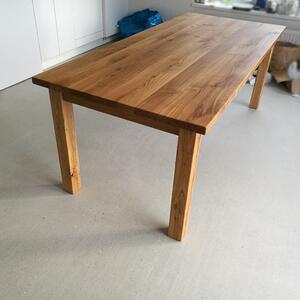 KULHÁNEK Masivní jídelní stůl z dubového dřeva Velikost desky: 160x80 cm