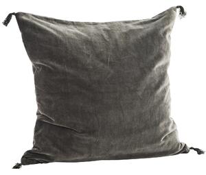 Sametový povlak na polštář Grey 50 × 50 cm