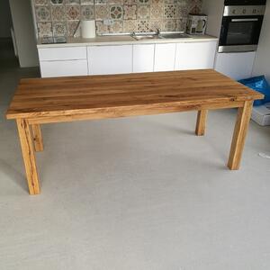 KULHÁNEK Masivní jídelní stůl z dubového dřeva Velikost desky: 150x80 cm