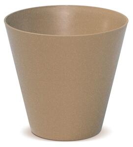 PROSPERPLAST Květináč - TUBUS Eco Wood Průměr: 20 cm, Barva: kávová