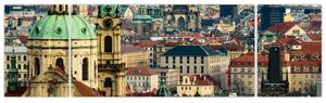 Obraz - Panorama Prahy (170x50 cm)