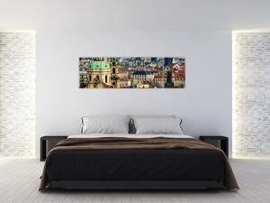 Obraz - Panorama Prahy (170x50 cm)