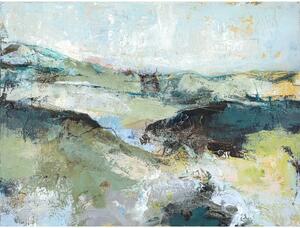 Obraz s ručně malovanými prvky na plátně 118x90 cm Green Mountain – Malerifabrikken