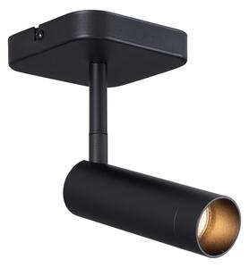 Moderní stropní bodové svítidlo černé kulaté GU10 35mm otočné a naklápěcí - Kate
