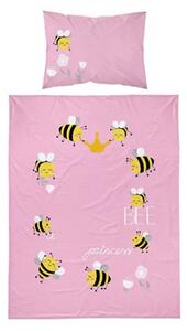 KONSIMO Dětské povlečení včelka růžové 90 x 120 cm