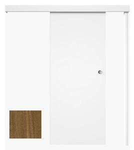 Posuvný systém na stěnu Naturel pro dveře 70cm ořech karamel POSUVNSOK70