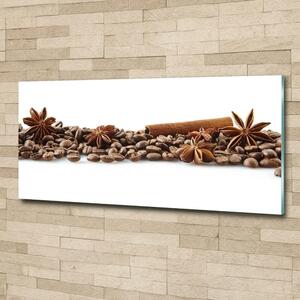 Moderní foto obraz na stěnu Zrnka kávy skořice osh-84266938