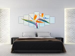 Obraz květu Strelície (210x100 cm)