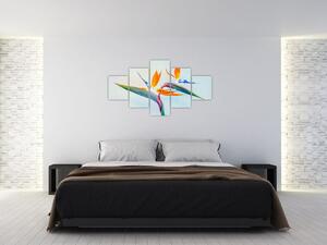 Obraz květu Strelície (125x70 cm)