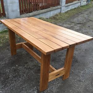 KULHÁNEK Klasický stůl dubový Odstín nátěru: olej - teak, Velikost desky: individuální