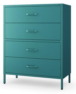 Komoda CARLA, 800 x 1015 x 400 mm, Modern: mořská barva