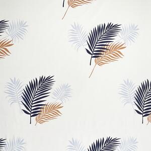 Ervi bavlna š.240 cm - hnědé a modré palmové listy - 36227, metraž