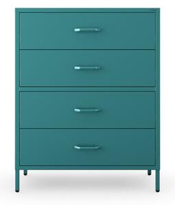 Komoda CARLA, 800 x 1015 x 400 mm, Modern: mořská barva