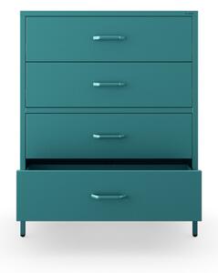Komoda CARLA, 800 x 1015 x 400 mm, Modern: mořská barva