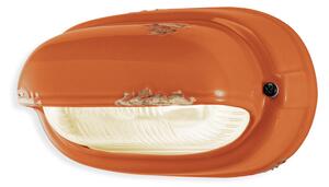 Ferroluce Nástěnné retro svítidlo VINTAGE, š. 24 cm, 1xE27 Barva: Oranžová
