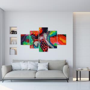 Obraz abstraktní - barvy (125x70 cm)