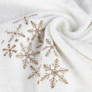 Bavlněný vánoční ručník se zlatými vločkami Šírka: 50 cm | Dĺžka: 90 cm