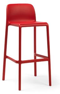 Nardi Plastová barová židle FARO Odstín: Rosso
