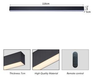 Brilagi - LED Stmív. stropní svítidlo SLEEKLINE LED/40W/230V Wi-Fi Tuya černá+DO