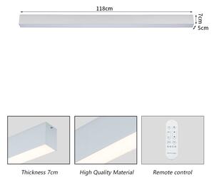 Brilagi - LED Stmív. stropní svítidlo SLEEKLINE LED/40W/230V Wi-Fi Tuya stříb+DO