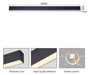 Brilagi - LED Koupelnové stropní svítidlo SLEEKLINE LED/40W/230V černá IP44