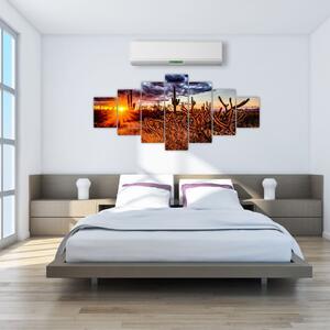 Obraz - Zlatá hodinka pouště (210x100 cm)