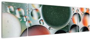 Obraz abstrakce - bubliny (170x50 cm)