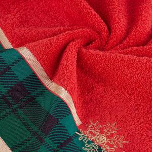 Bavlněný vánoční ručník s žakárovým okrajem Šířka: 70 cm | Délka: 140 cm