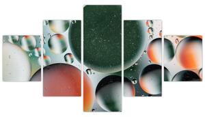 Obraz abstrakce - bubliny (125x70 cm)