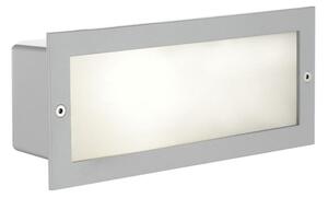 EGLO 88008 - Venkovní zápustné svítidlo ZIMBA 1xE27/60W stříbrná/bílá IP44