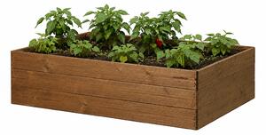 ATMOWOOD Vyvýšený záhon Thermowood 140 × 80 × 35 cm hnědý