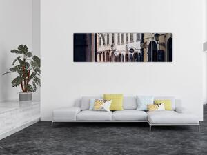 Obraz - Pražská ulička (170x50 cm)