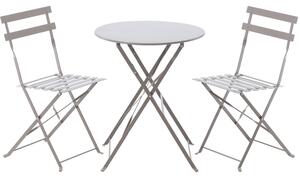 Set zahradního nábytku DALINDA - světle šedý