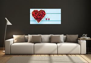 Foto obraz skleněný horizontální Srdce z višně osh-85205514