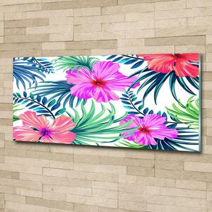Foto obraz sklo tvrzené Havajské květiny osh-85241355