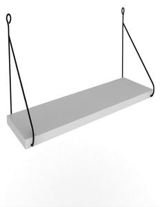 Kalune Design Nástěnná police ARMONI III 72 cm bílá/černá