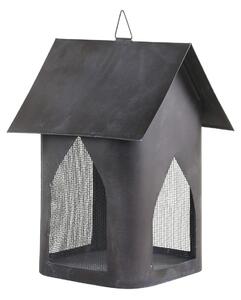 Granitový antik kovový závěsný domek na svíčku - 16*18*25 cm
