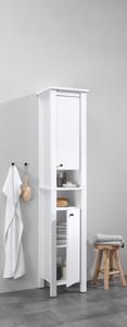 LIVARNO home Vysoká koupelnová skříňka Stockholm, bílá (850000278)