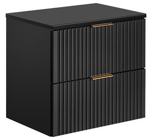 Koupelnová skříňka ADEL BLACK 60 cm + deska Černá