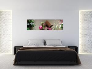 Obraz - Růže pro tebe (170x50 cm)