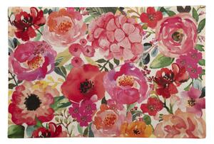 Barevná rohožka s červenými a růžovými květy Fleury Poppy - 75*50*1cm