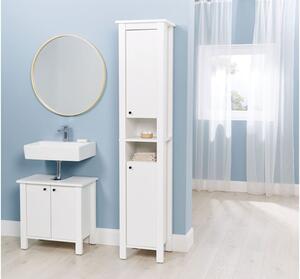 LIVARNO home Vysoká koupelnová skříňka Stockholm, bílá (850000278)