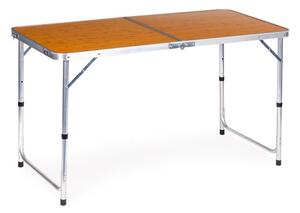 ModernHOME Kempingový stůl skládací stůl imitace dřeva HTA120R WOODLIKE