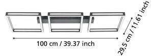 Eglo 99789 - LED Stropní svítidlo ALTAFLOR 3xLED/11,2W/230V černá