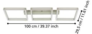Eglo 99786 - LED Stropní svítidlo ALTAFLOR 3xLED/11,2W/230V matný chrom