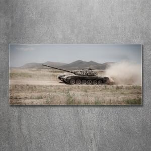 Foto obraz sklo tvrzené Tank na poušti osh-85502732
