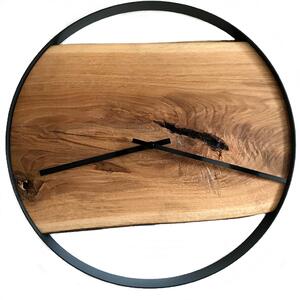 KULHÁNEK Nástěnné dubové hodiny Průměr (cm): Ø 50 cm