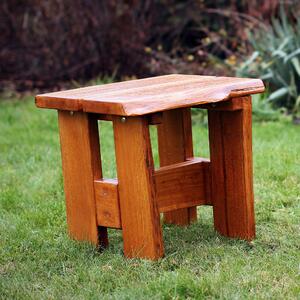 KULHÁNEK Rustikální dubová stolička Odstín nátěru: olej - bezbarvý