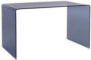-25 % Dny MOMENTI– Bizzotto Modrý skleněný pracovní stůl Iride 126 x 70 cm