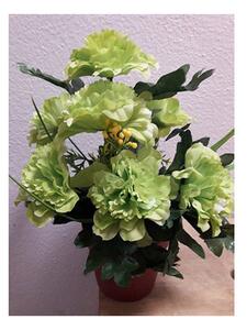 Autronic Umělá květina Azalky v plastovém květináči, barva zelená 1-0179A